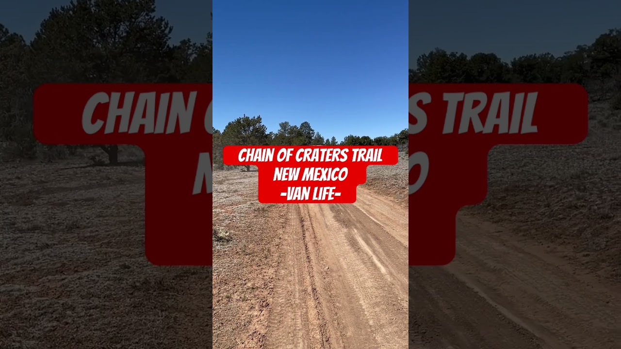 Doing van life stuff in New Mexico #chainofcraterstrail #newmexico #dirtroads #overlanding #sprinter