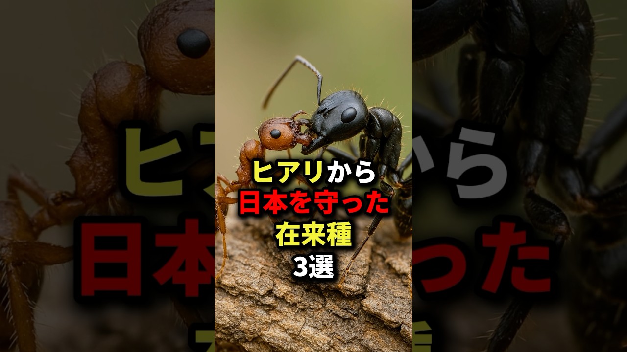 ヒアリから日本を守った在来種3選　#海外の反応