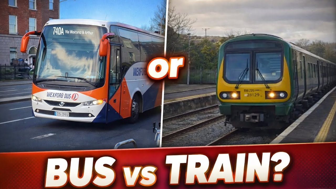 TRAIN vs BUS comparison - Travelling between Dublin and Wicklow