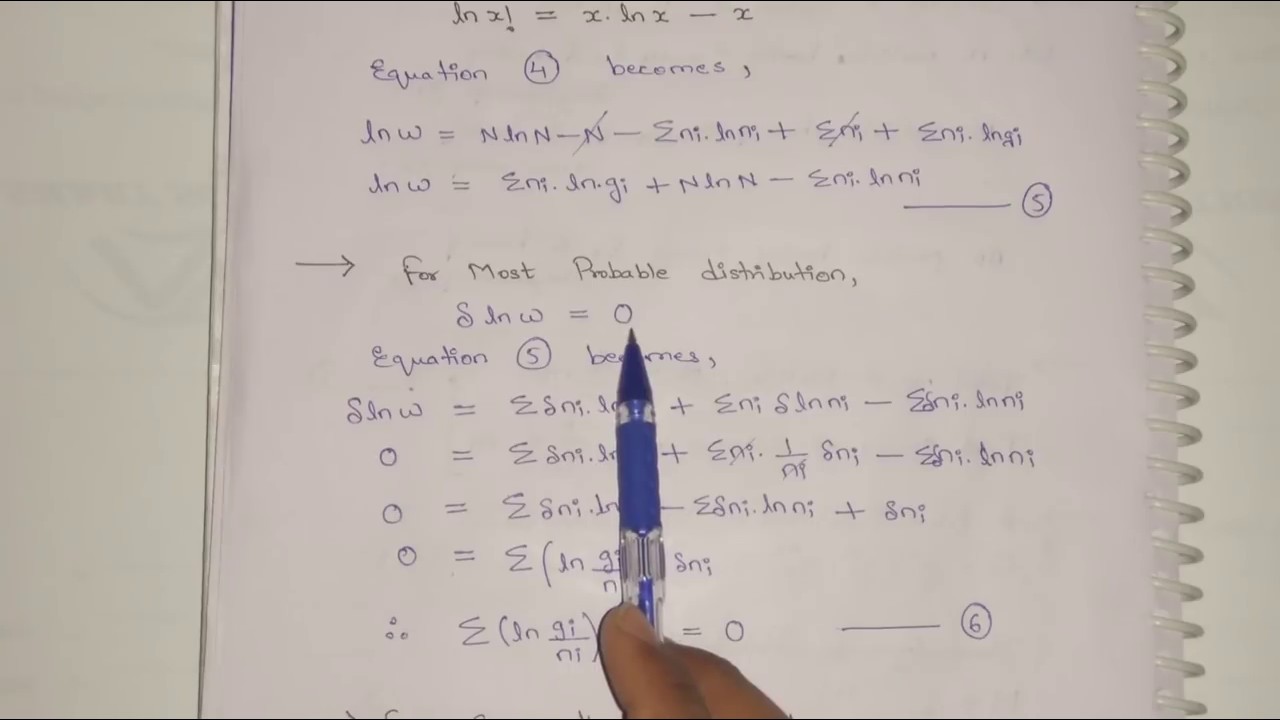 Maxwell Boltzmann Distribution law