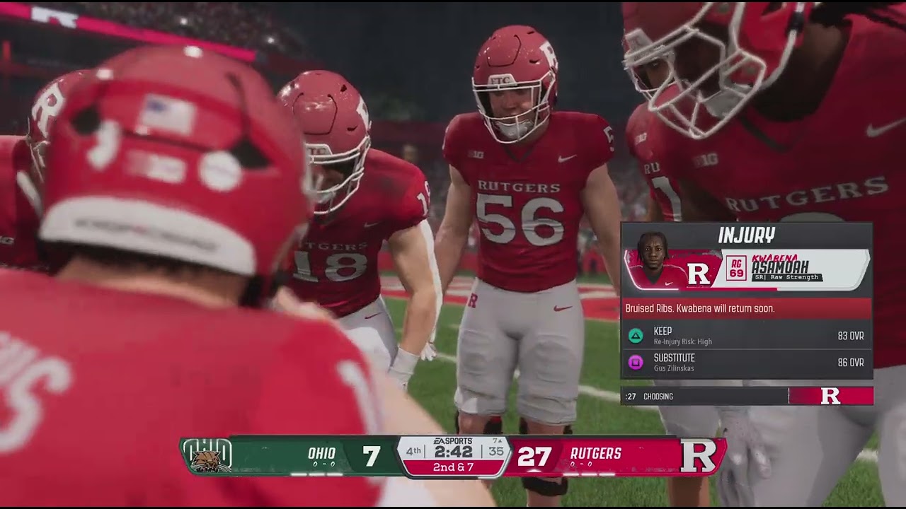 EA SPORTS College Football 26 Ohio&Rutgers Highlights