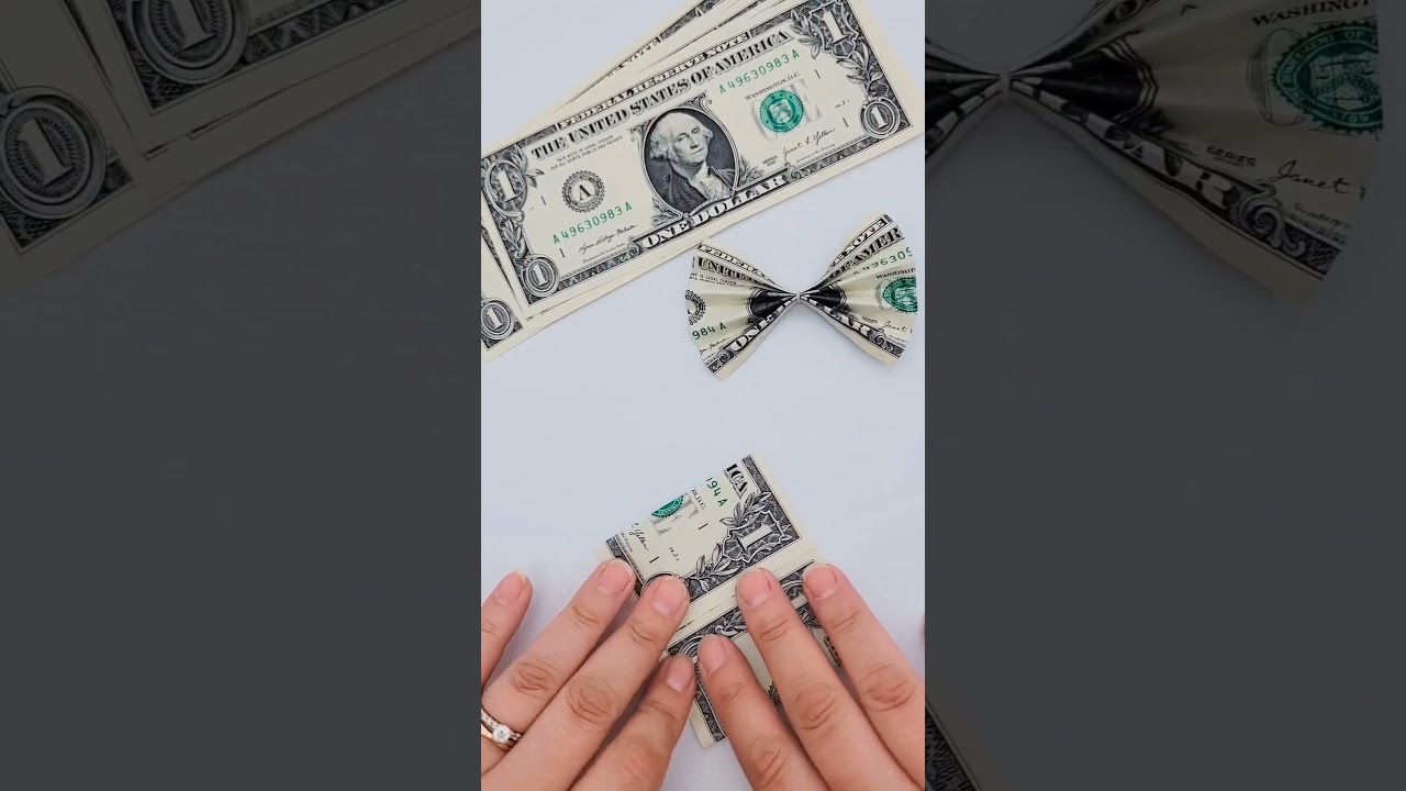 Money Bow Tutorial Part 1 #money #diy #bow #moneygift #tutorial #moneymaking #graduation #lei
