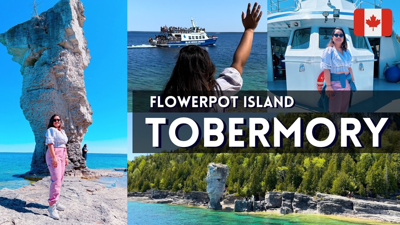 1 Day Trip to Tobermory | Flowerpot Island | Best Attraction in Ontario | Canada 🇨🇦