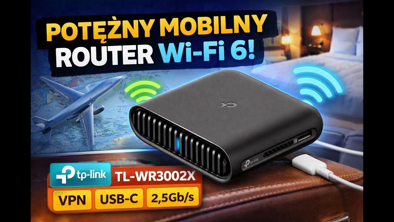 Musisz mieć ten Router! Test przenośnego routera z Wi-Fi6 TP-Link TL-WR3002X idealny do podróży ?