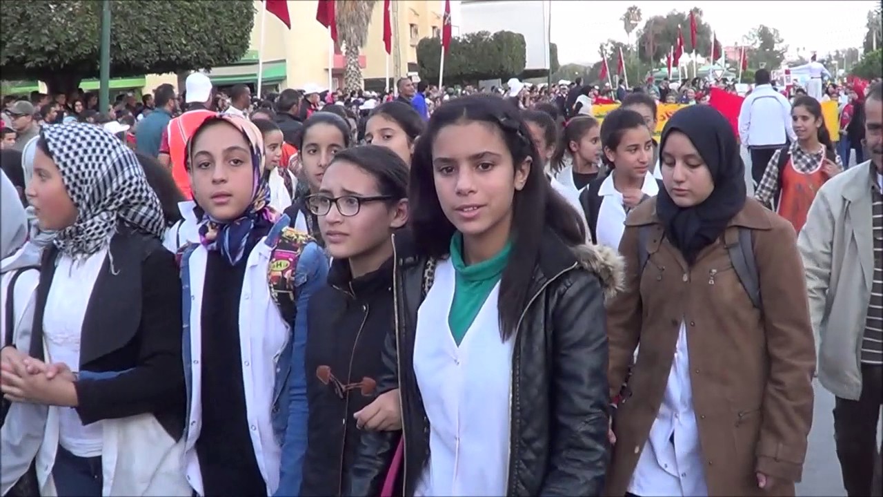 كرنفال المسيرة الخضراء المنظم من طرف مديرية التربية والتكوين بوزان