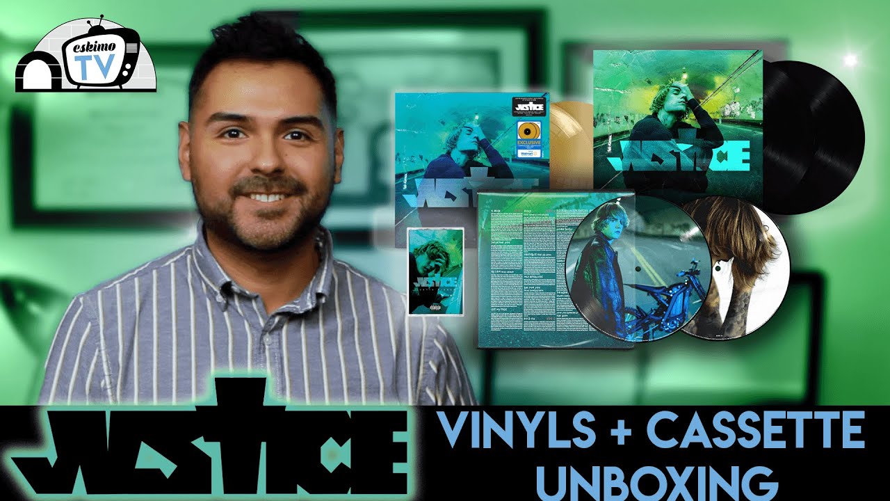 Justice Bieber Justice - Vinyl (Walmart / Standard Black) + Picture Disc + Cassette Unboxing