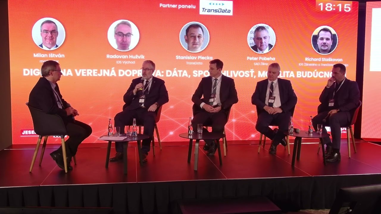 Digitálna verejná doprava dáta, spoľahlivosť, mobilita budúcnosti - DISKUSIA