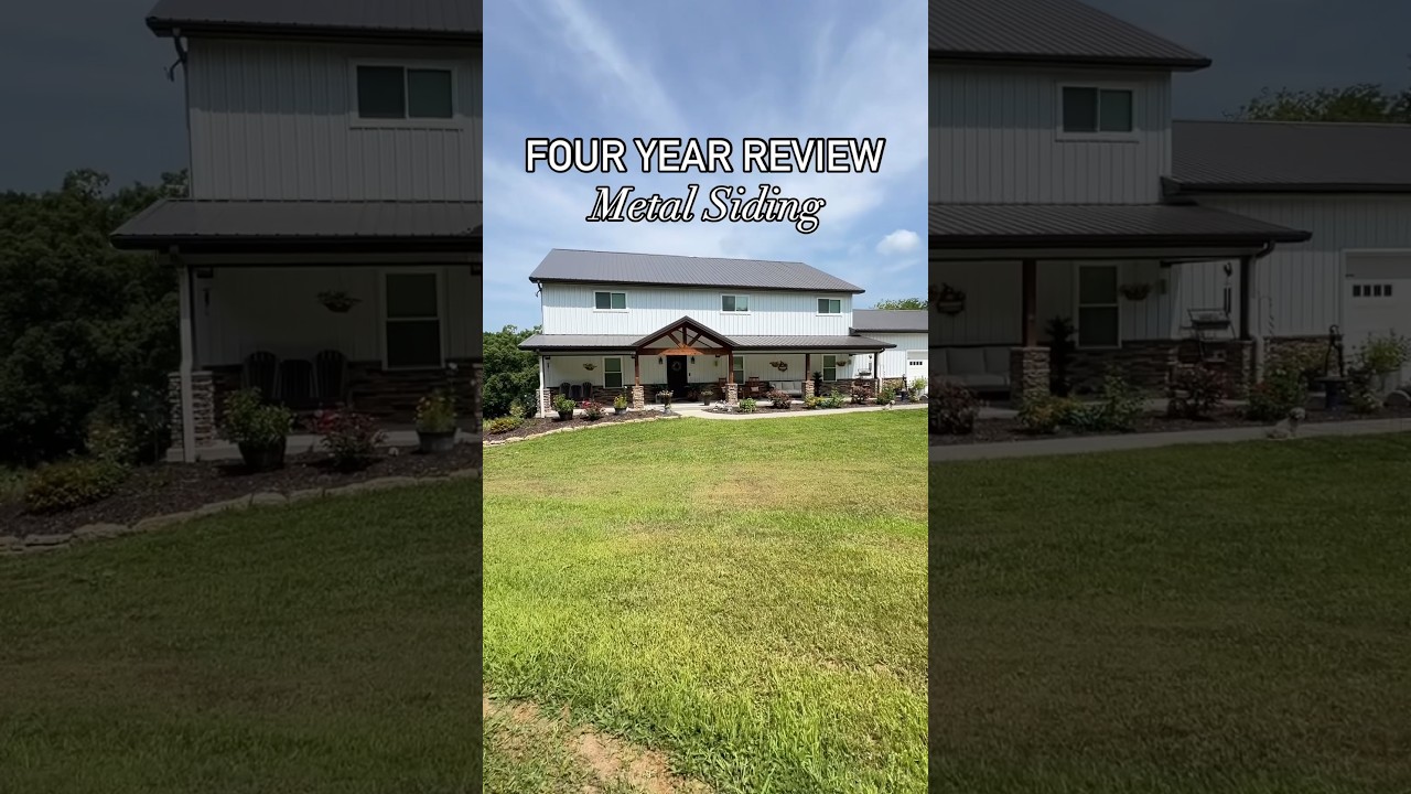 Metal Siding Review after living in our Barndominium Style Home for over four years.