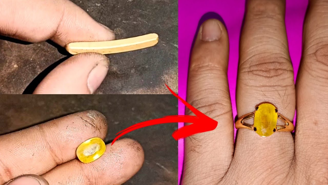 Pukhraj Stone Ring Making Process | Step By Step Pukhraj Stone Ring Making Process