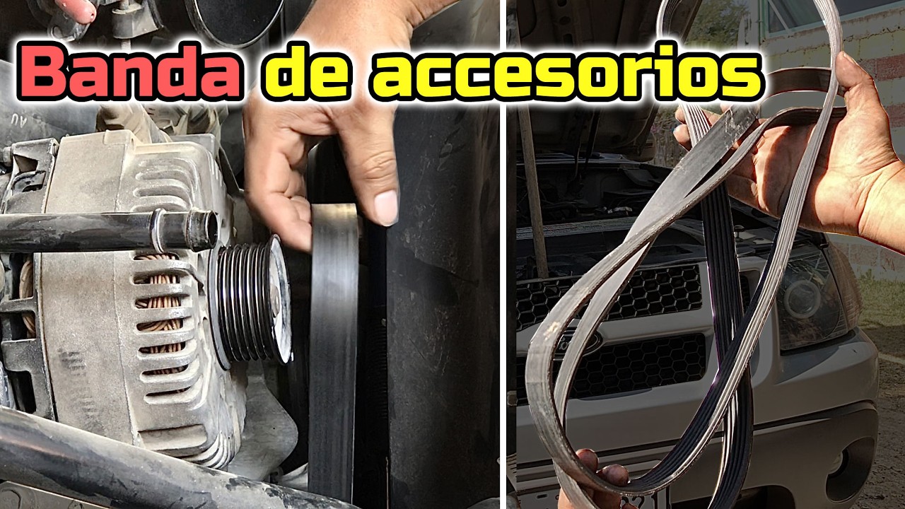 Quitar y Cambiar la Banda de Accesorios de Motor 4.0L de Ford Explorer y Ford Ranger