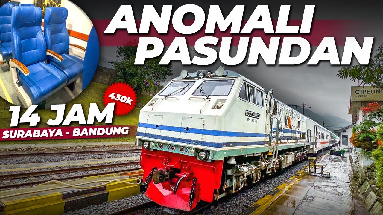HARGA NAIK 400 RIBU TETEP LEMOT ‼️ 3x Disusul, 5x Silang !! Full Trip KA Pasundan Surabaya - Bandung