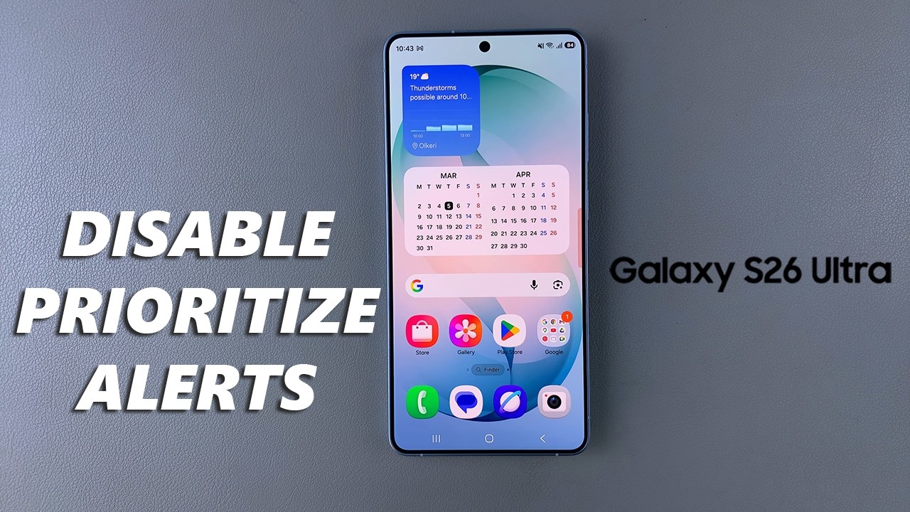 Как отключить сортировку уведомлений по приоритету на Samsung Galaxy S26 / S26 Ultra