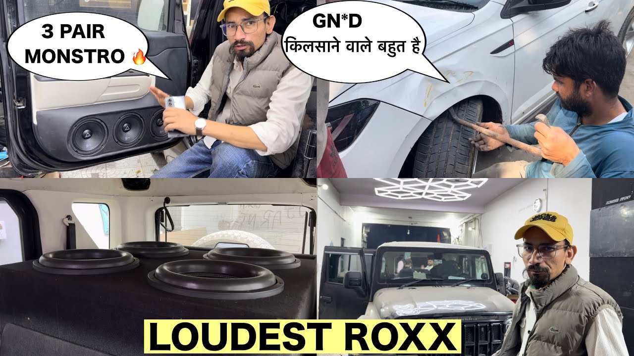 4 15 Amazing output ! virtus का हुआ accident क़िलसाने वाले 😡 ! Custom door pods in Thar ROXX ! 