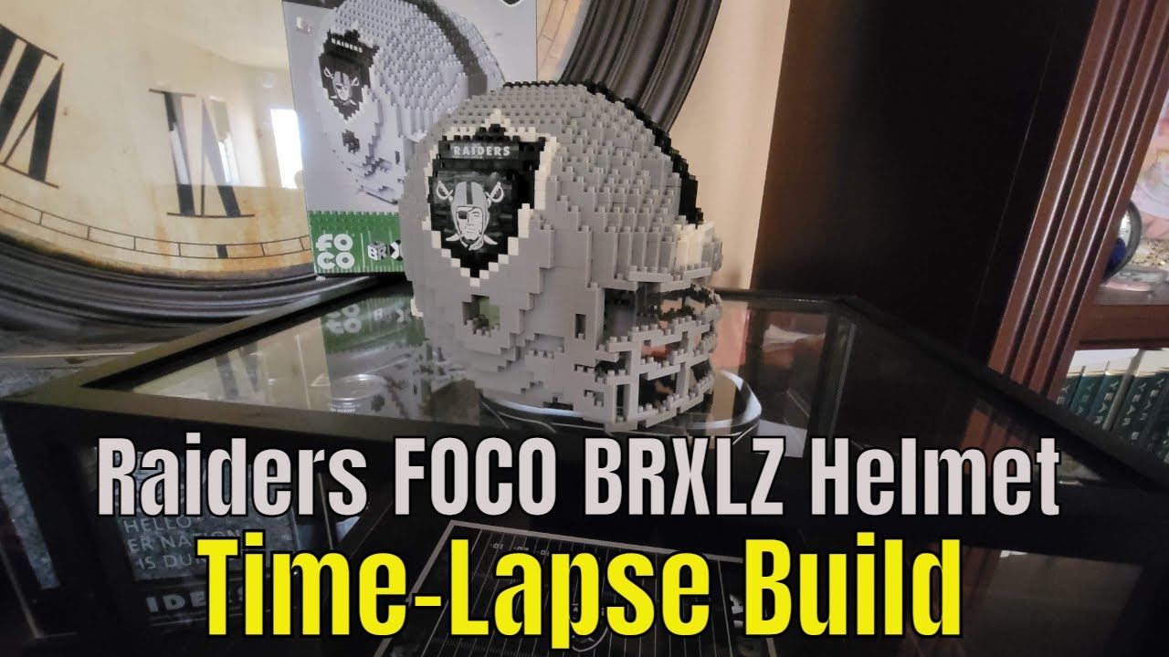 Las Vegas Raiders Team Helmet FOCO BRXLZ Build