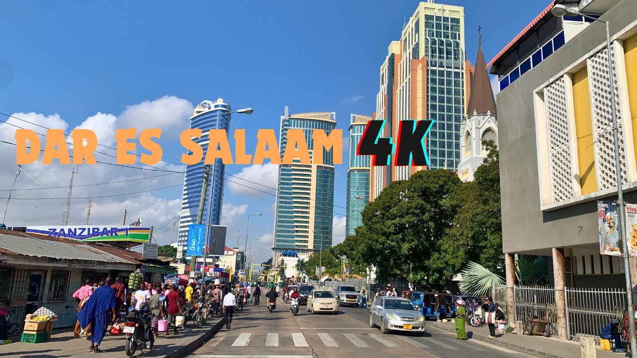 Dar Es Salaam 4K - Driving Downtown - Posta Tanzania