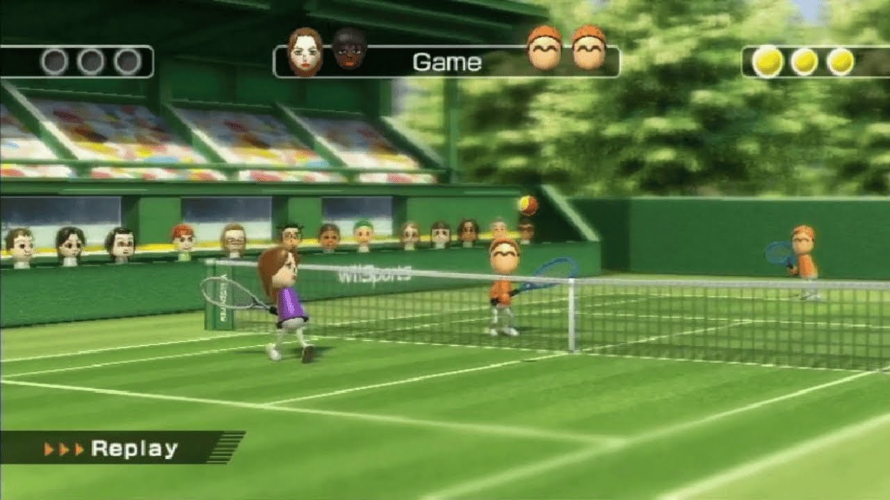 Wii Sports - Tennis - Macaroni vs. Pro Elisa (ZERO points lost in Best of 5 Game!)
