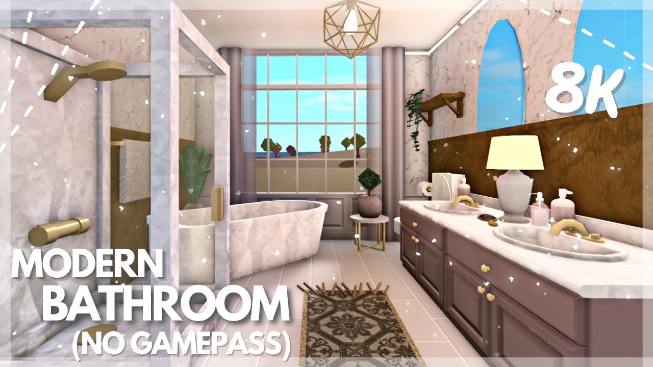 BLOXBURG: Modern Bathroom | NO GAMEPASS | Speed Build