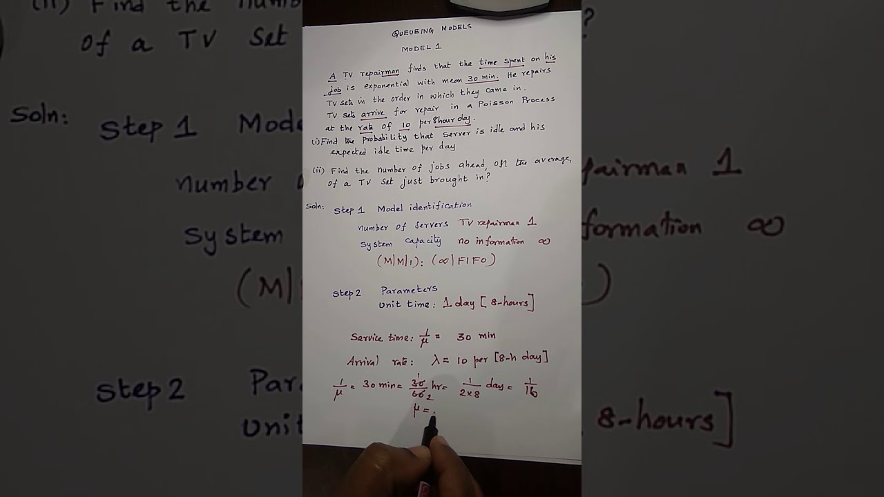 QUEUEING MODEL1 PROBLEM 1