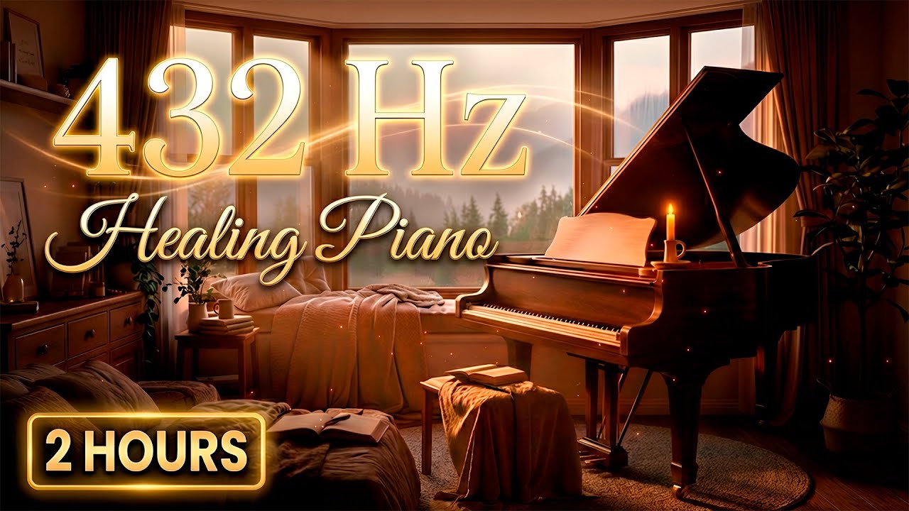 432Hz Deep Healing Piano Music | 2 Hours Stress Relief & Sleep Ambience