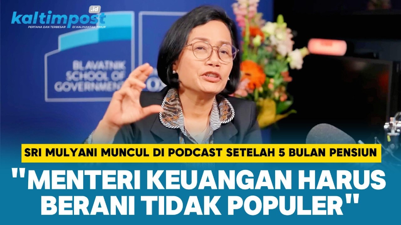 [FULL TERJEMAHAN] Sri Mulyani Muncul Perdana di Podcast Oxford setelah Pensiun Menteri Keuangan
