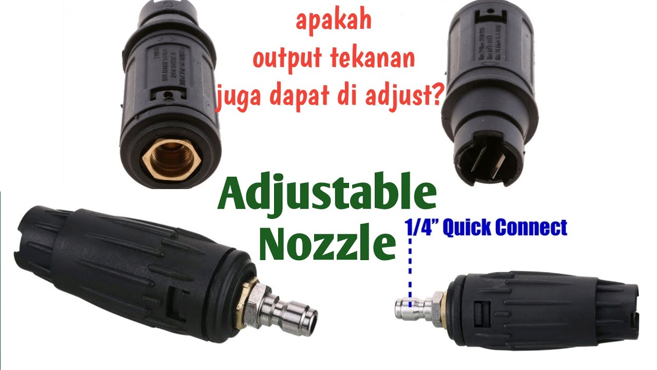 Adjustable Nozzle | Dapatkah meng-adjust output tekanan?