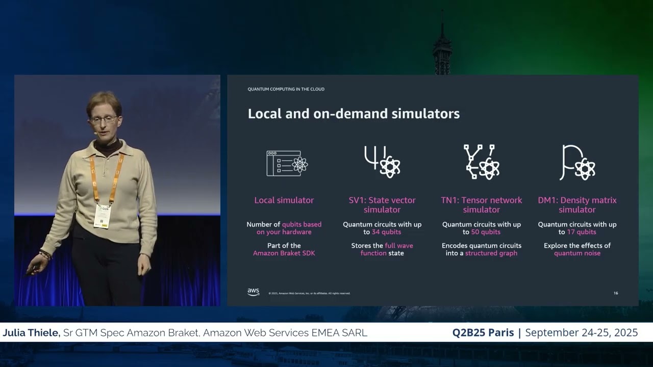 Q2B25 Paris | Julia Thiele, Sr GTM Spec Amazon Braket, Amazon Web Services EMEA SARL