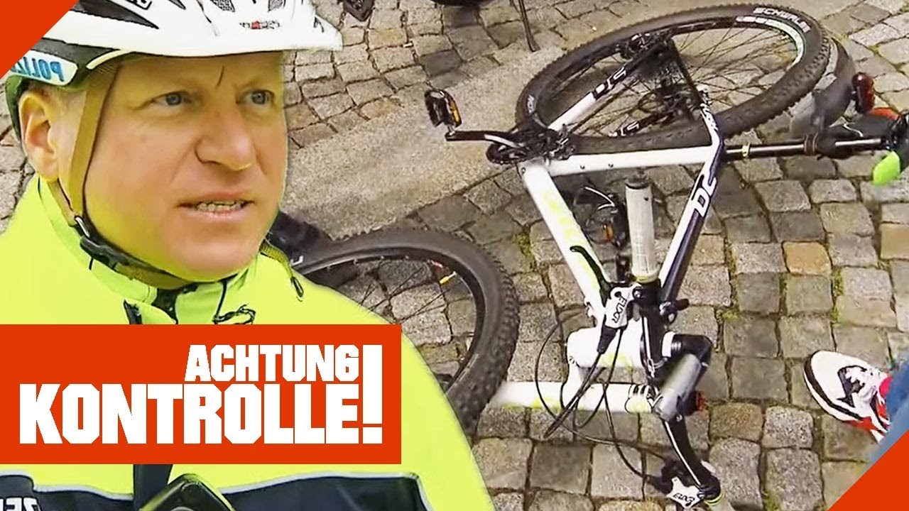 Verdächtiger Mann bei Polizei: 4000 € Fahrrad aber kein Einkommen! | Achtung Kontrolle | Kabel Eins
