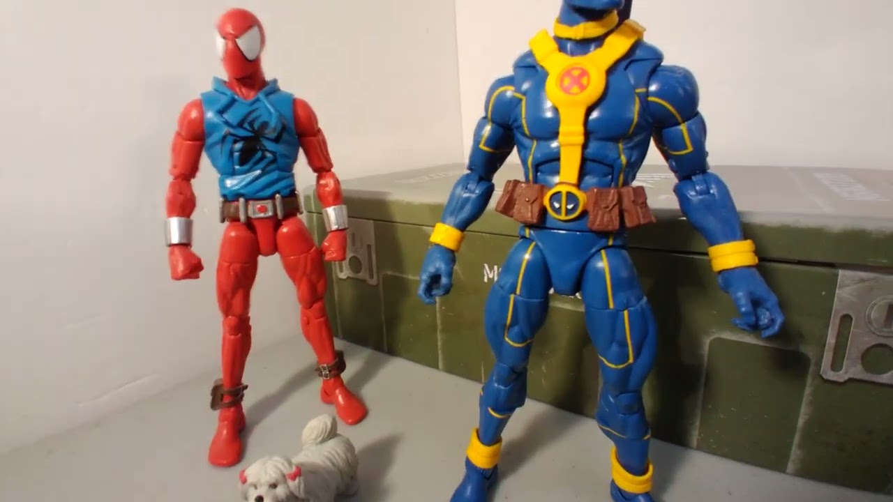 ACTION FIGURE OBSESSION! MARVEL LEGENDS SCARLET SPIDER AND BLUE DEADPOOL! BEST PALS! 