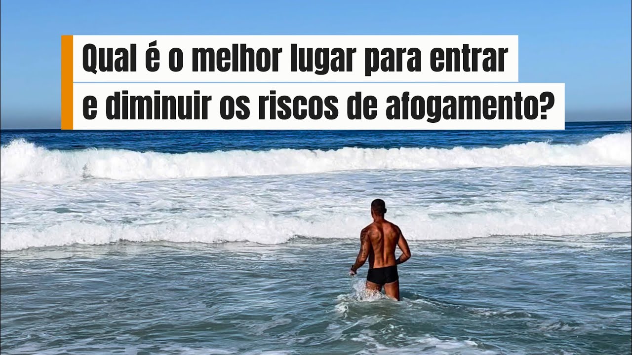 Entrei no mar com a maré seca para mostrar onde evitar entrar no mar