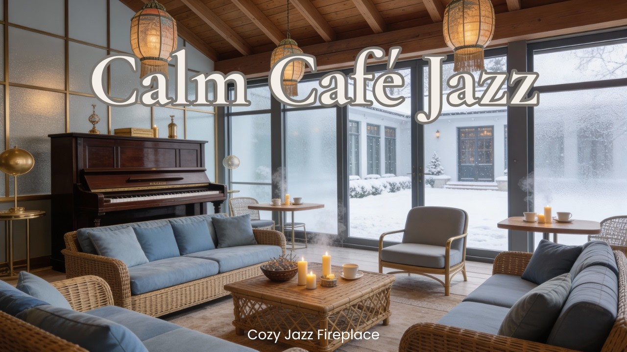 Later Winter Calm Piano ❄️🕯️ – Gentle Jazz
