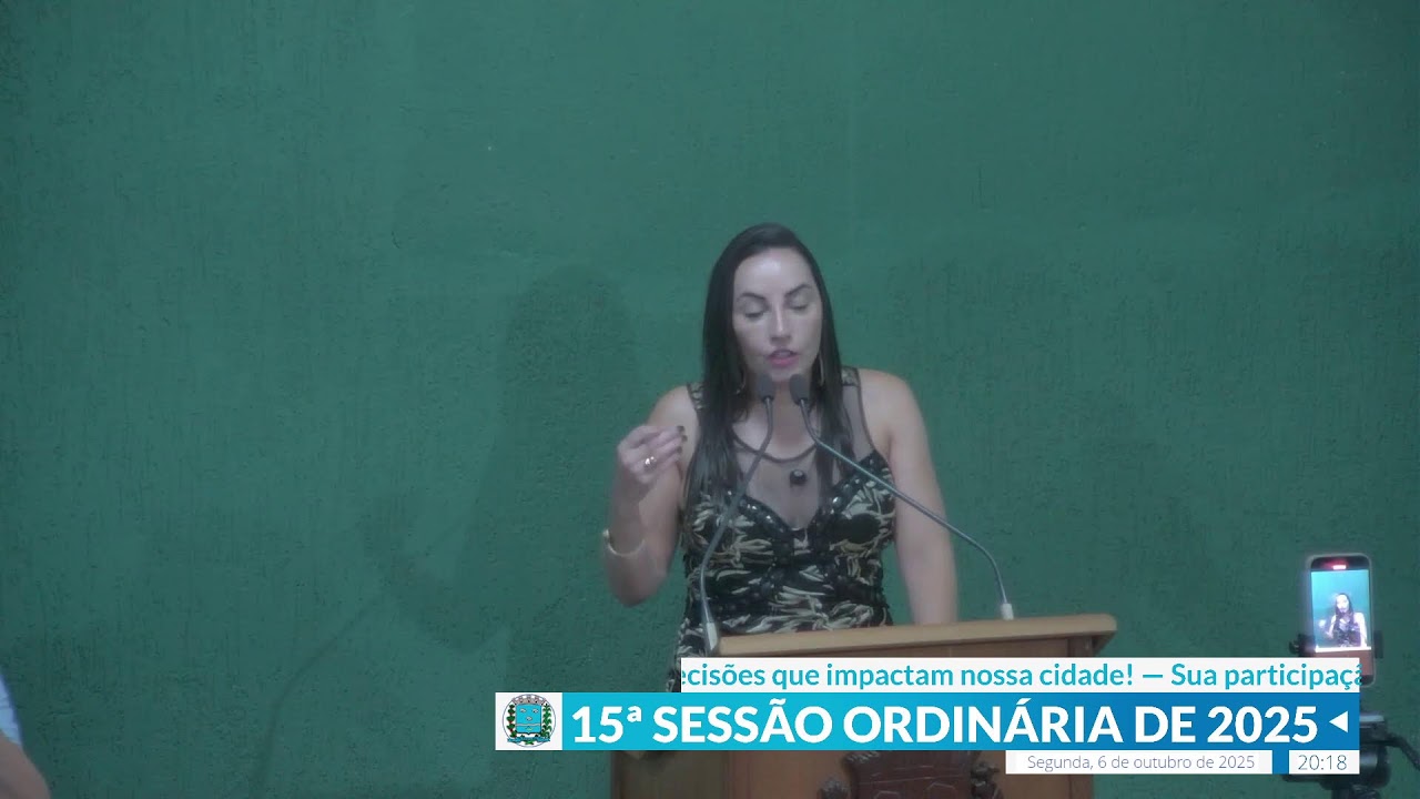 15ª Sessão Ordinária de 2025