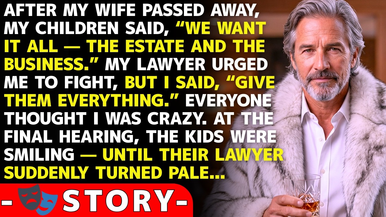 I Gave The Greedy Kids Everything They Demanded — Then Their Lawyer Read One Line And Turned Pale.