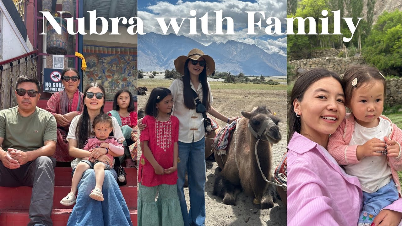 Family trip to Nubra ✨🥰 | Camping Under the Stars |Exploring Turtuk and Thang(last village of India)