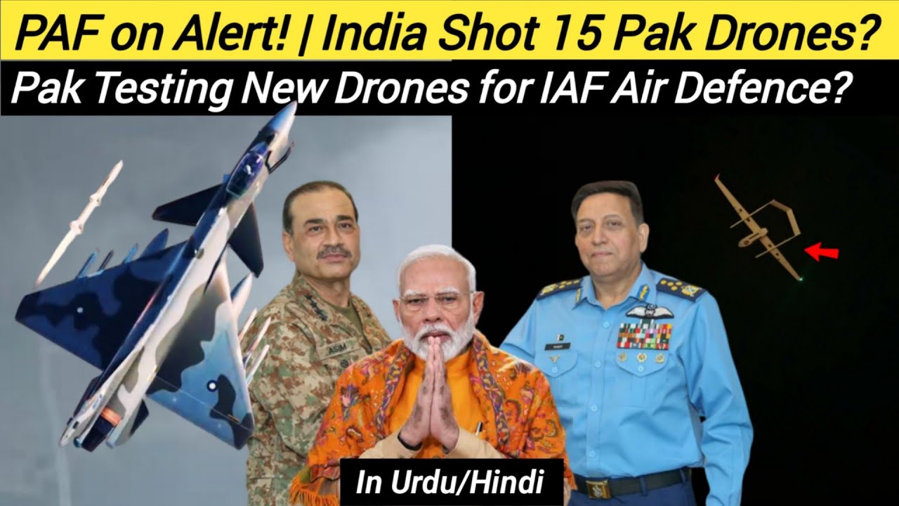 PAF on Alert! | India Shot Down 15 Pak Drones? | Pakistan Testing New Drones for Indian Air Defence?