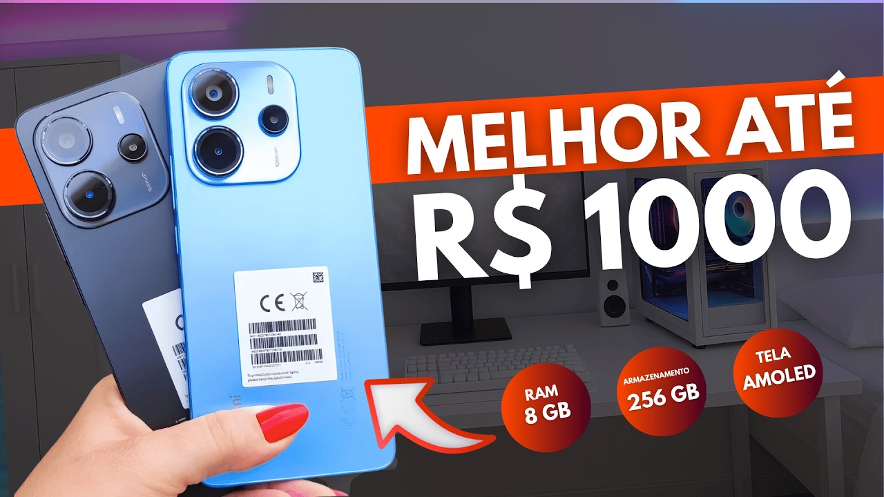 TOP 7 MELHORES Celulares até R$1000 CUSTO-BENEFÍCIO em 2025 (BOM e BARATO)