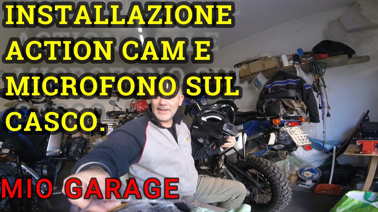 MONTARE LA ACTION CAM E MICROFONO SUL CASCO - MIO GARAGE