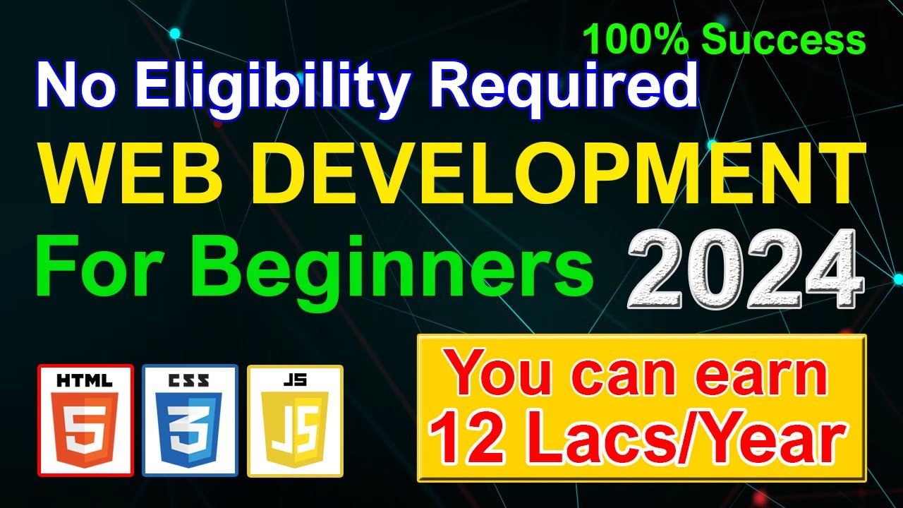 Web Development for Beginners in Hindi | Web Development Roadmap 2024 | Web Development Career 2024