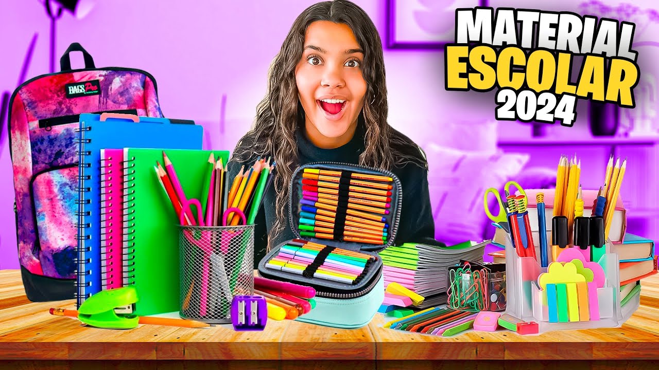 MATERIAL ESCOLAR DE LORENA - TUDO QUE EU COMPREI