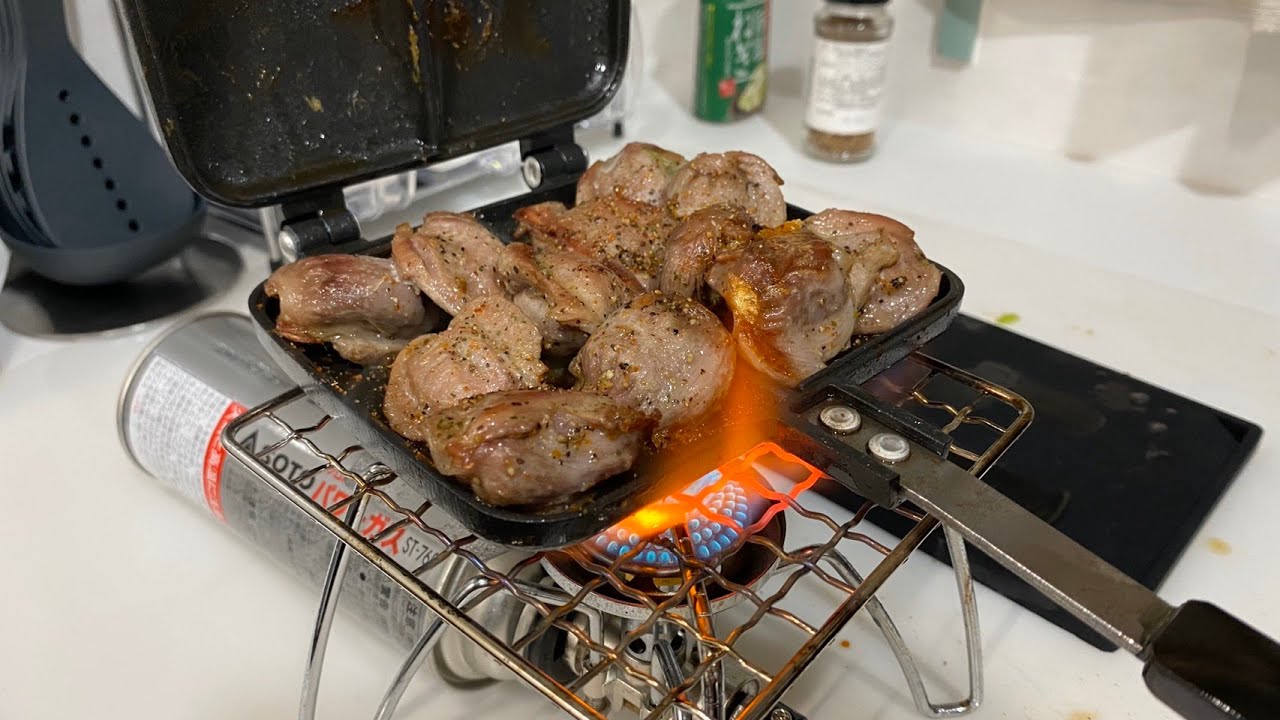 ホットサンドメーカー使って焼肉してみた