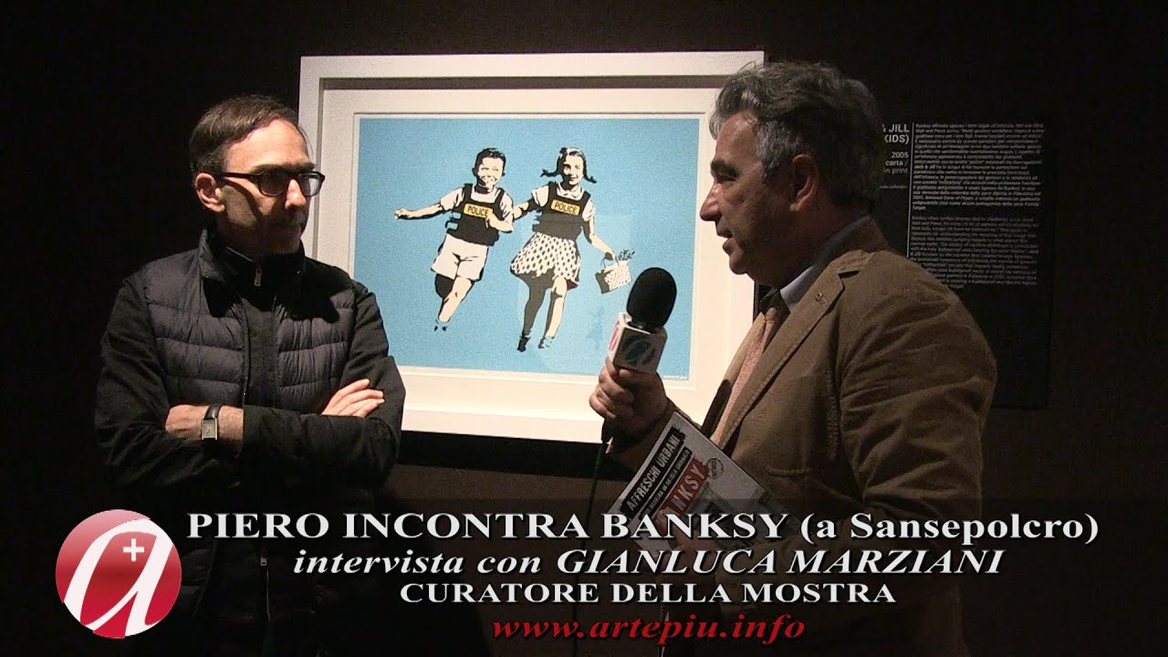 Banksy in mostra a Sansepolcro - Intervista a Gianluca Marziani