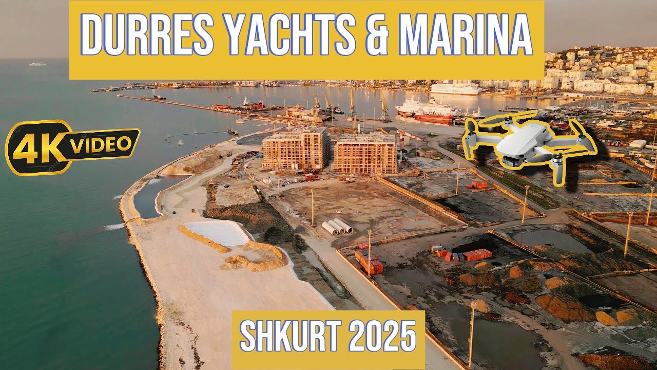 Video me Dron | Durres Yachts & Marina | Projekti Alabbar
