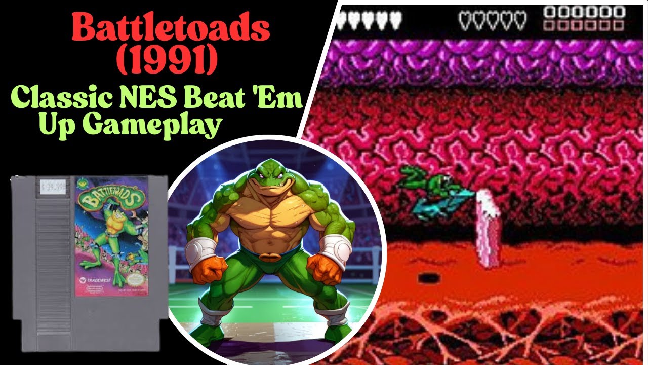 Battletoads (1991) - Classic NES Beat 'Em Up Gameplay