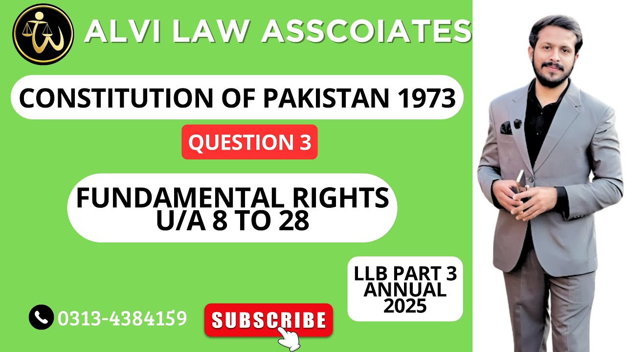 Constitution of Pakistan Regular Session Question No 03. 