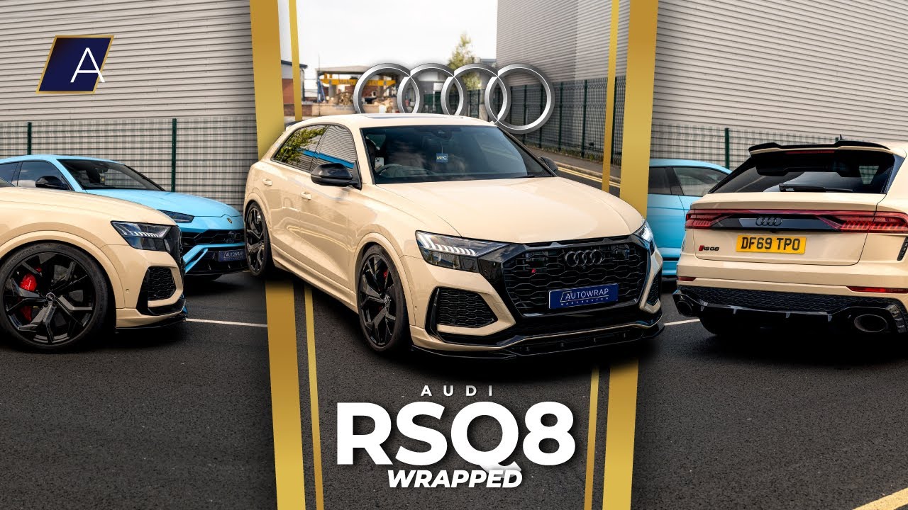 Audi RSQ8 gets a full Car Wrap in Gloss Sand Brown by Arlon! |  Autowrap Manchester