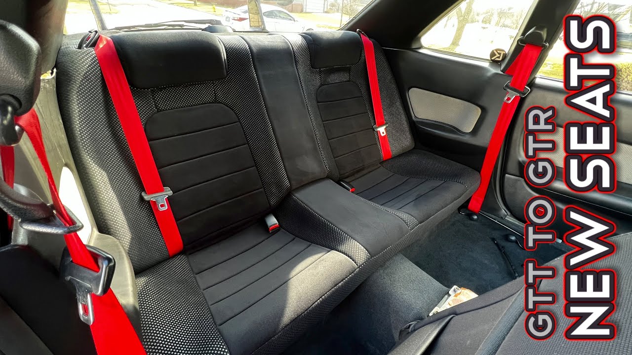 Upgrading My R34 Skyline GTT: New rear seat covers by Crank Motorsport and more!