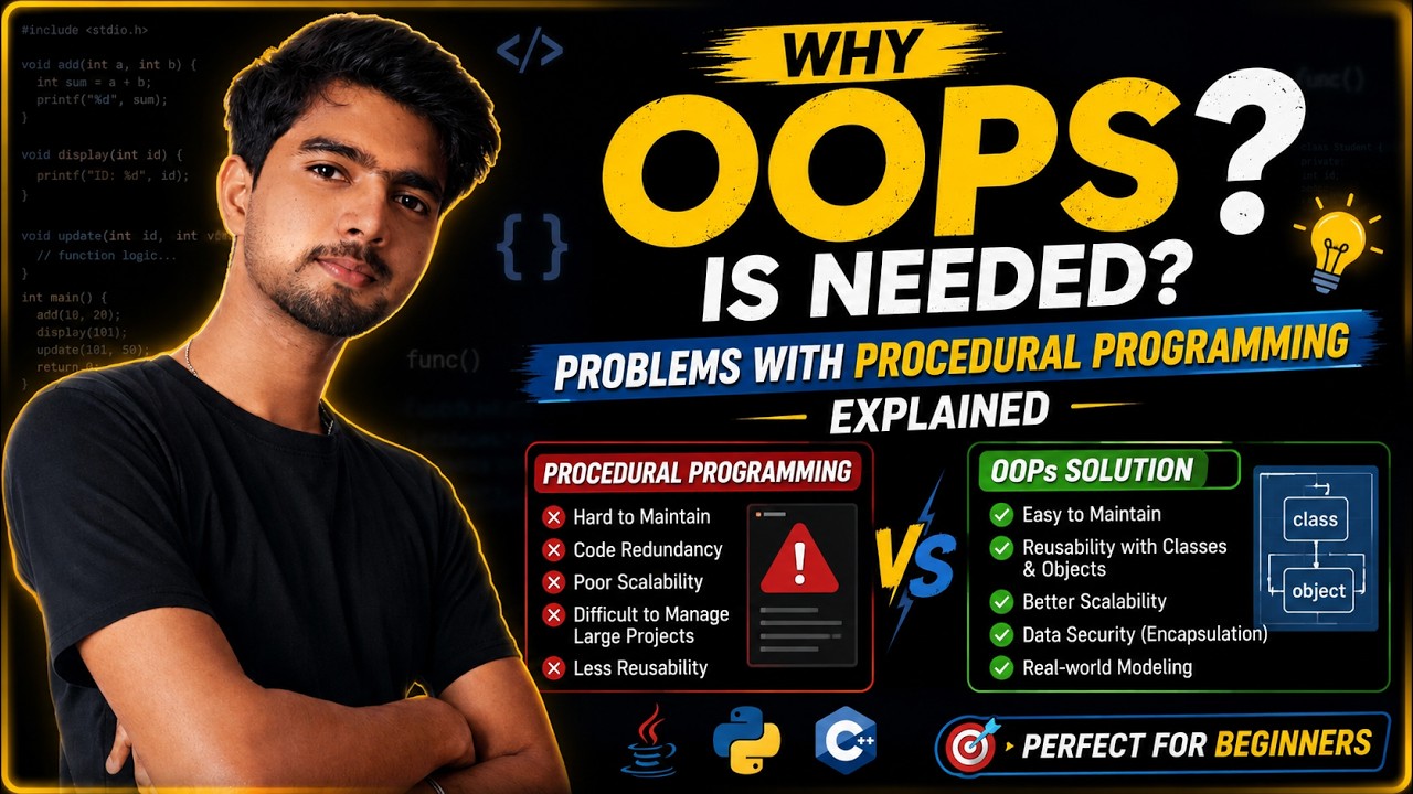 Why OOPS is Needed? Problems with Procedural Programming Explained | OOPS Zero to Hero 03 | CodiXo
