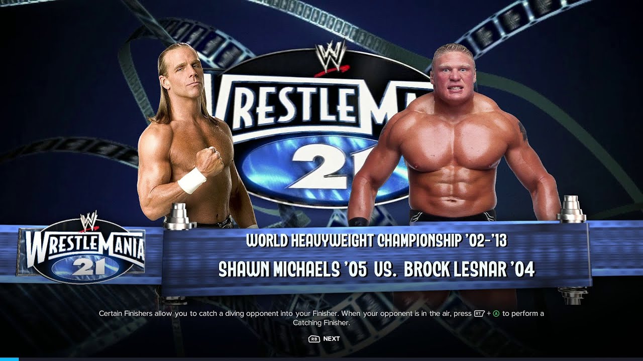 WWE 2K24 FULL MATCH — Shawn Michaels vs Brock Lesnar — World Heavyweigh Title Match!