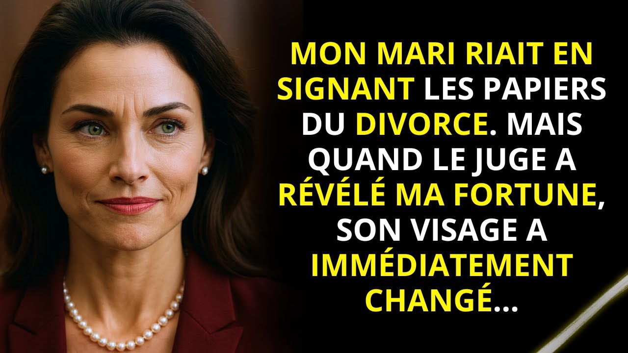 Mon mari riait du divorce jusqu’à ce que le juge révèle ma fortune…