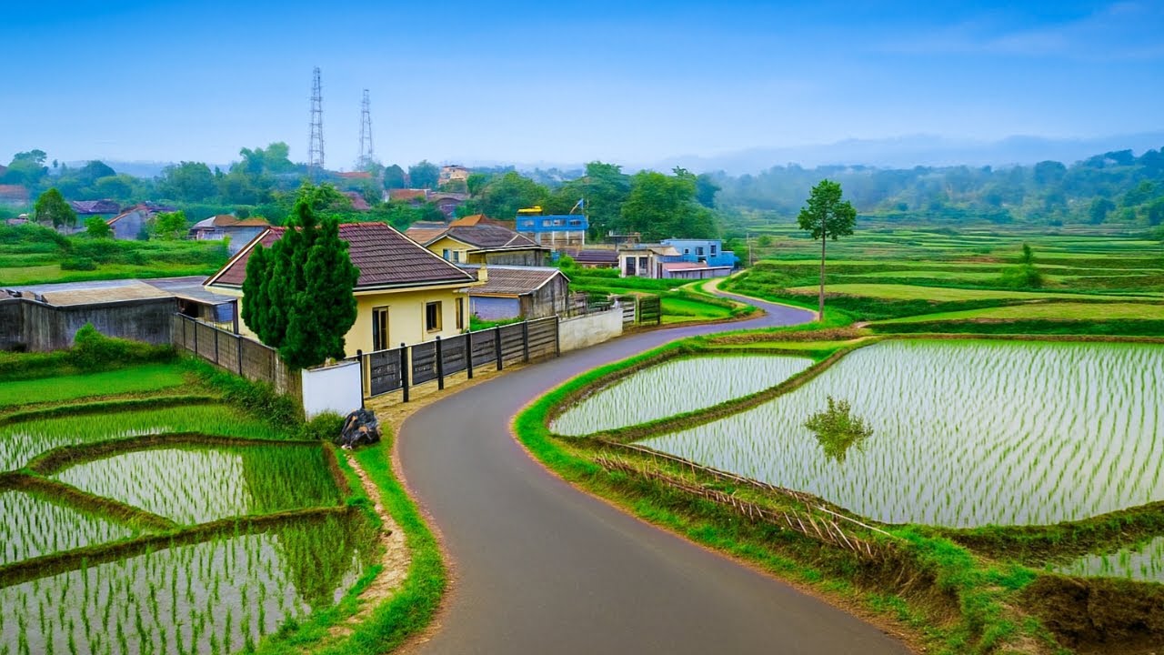 Buka Pintu Langsung Sawah‼️Ternyata Ada Kampung Seindah Ini Di Garut Selatan, Pedesaan Jawa Barat