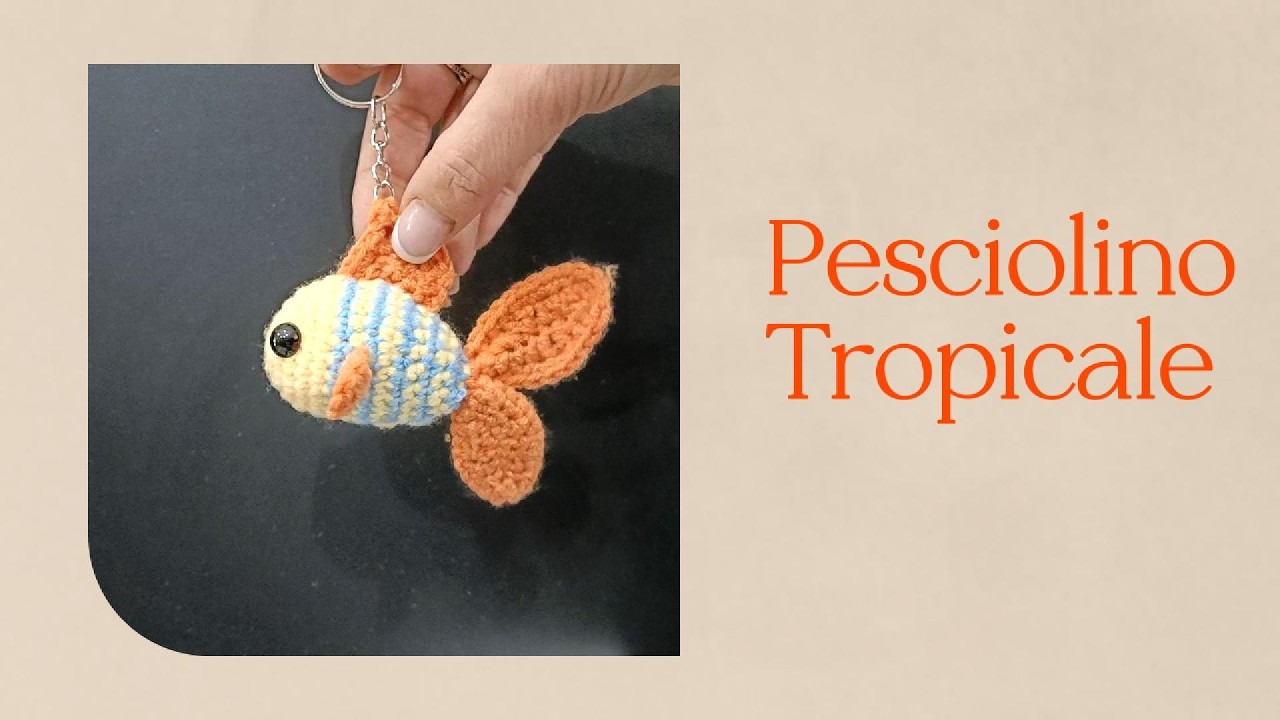 Pesciolino Tropicale #crochet #bellauncinetto #tutorial #uncinetto #amigurumi #